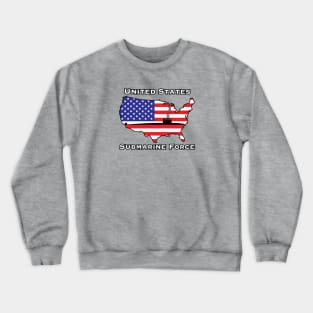 United States Submarine Force USA Flag Crewneck Sweatshirt